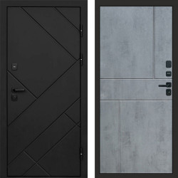 Входная дверь Termo-Door Стоун Блэк - Горизонт бетон темный