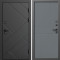 Входная дверь Termo-Door Стоун Блэк - Горизонт Grey софт