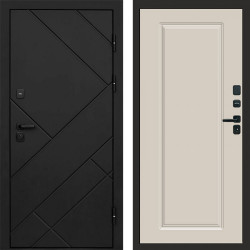 Входная дверь Termo-Door Стоун Блэк - Гранд Слоновая кость