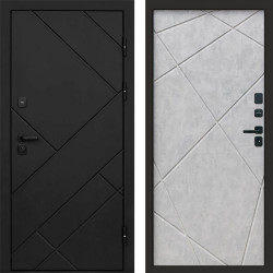 Входная дверь Termo-Door Стоун Блэк - Лучи бетон светлый