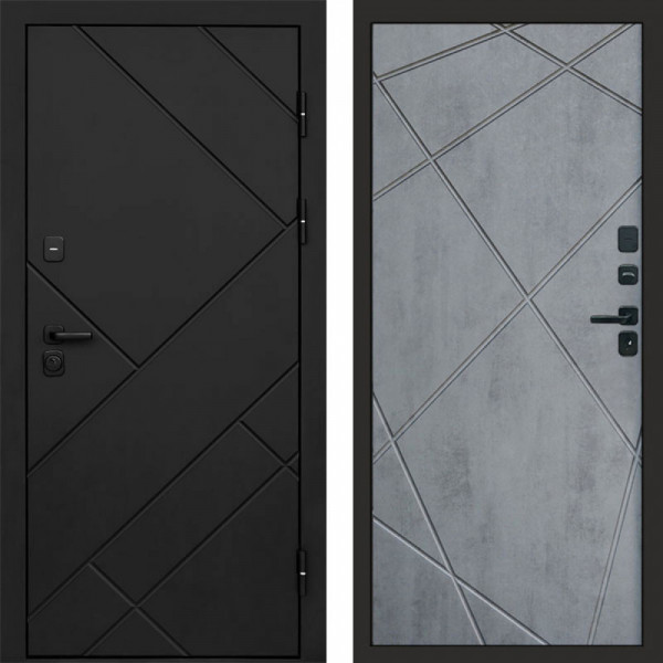 Входная дверь Termo-Door Стоун Блэк - Лучи бетон темный