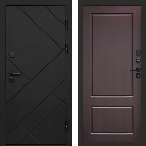 Входная дверь Termo-Door Стоун Блэк - Марсель Шоколад