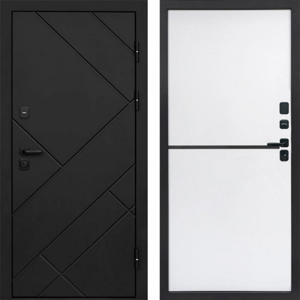 Входная дверь Termo-Door Стоун Блэк - Нео White