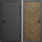 Входная дверь Termo-Door Стоун Блэк - Плаза Елочка Орех