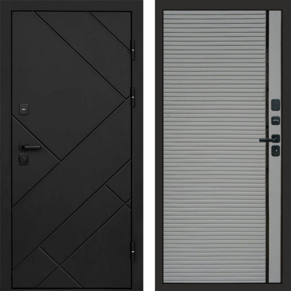 Входная дверь Termo-Door Стоун Блэк - Porte Grey софт