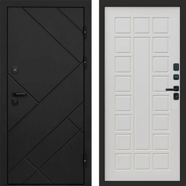 Входная дверь Termo-Door Стоун Блэк - Престиж бежевый матовый