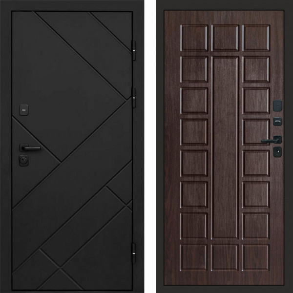 Входная дверь Termo-Door Стоун Блэк - Престиж венге