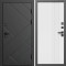 Входная дверь Termo-Door Стоун Блэк - Страйп Белый Софт