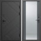 Входная дверь Termo-Door Стоун Блэк - Зеркало Grey Софт
