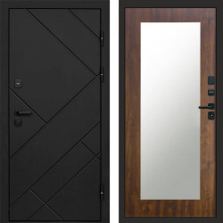 Входная дверь Termo-Door Стоун Блэк - Зеркало Триумф дуб