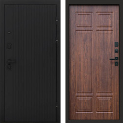 Входная дверь Termo-Door Твист Блэк - Без серии Орех премиум