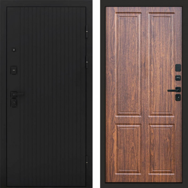 Входная дверь Termo-Door Твист Блэк - Без серии Орех стандарт