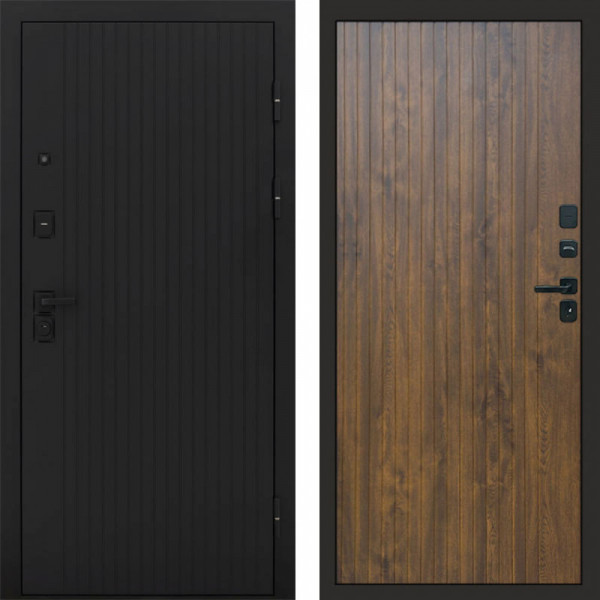 Входная дверь Termo-Door Твист Блэк - Flat Дуб
