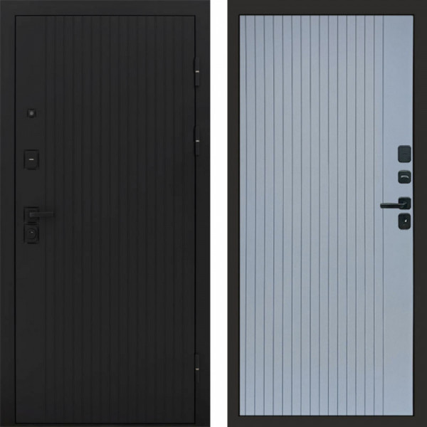 Входная дверь Termo-Door Твист Блэк - Flat Grey софт