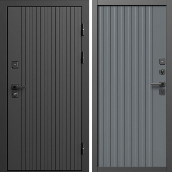 Входная дверь Termo-Door Твист Блэк - Флэт Черный кварц