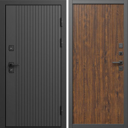 Входная дверь Termo-Door Твист Блэк - Флэт Дуб