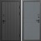 Входная дверь Termo-Door Твист Блэк - Горизонт Grey софт