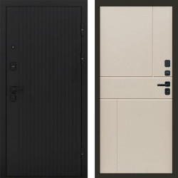 Входная дверь Termo-Door Твист Блэк - Горизонт Слоновая кость