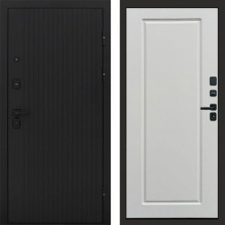 Входная дверь Termo-Door Твист Блэк - Гранд Белый софт