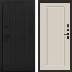 Входная дверь Termo-Door Твист Блэк - Гранд Слоновая кость