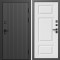 Входная дверь Termo-Door Твист Блэк - Лион Белый софт