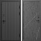 Входная дверь Termo-Door Твист Блэк - Лучи бетон темный