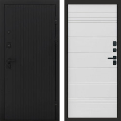 Входная дверь Termo-Door Твист Блэк - Лучи White line