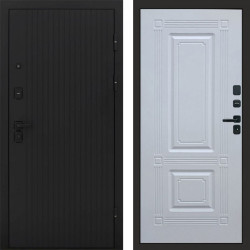 Входная дверь Termo-Door Твист Блэк - Мадрид Белый софт