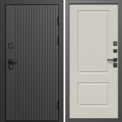 Входная дверь Termo-Door Твист Блэк - Нео Классика Слоновая Кость