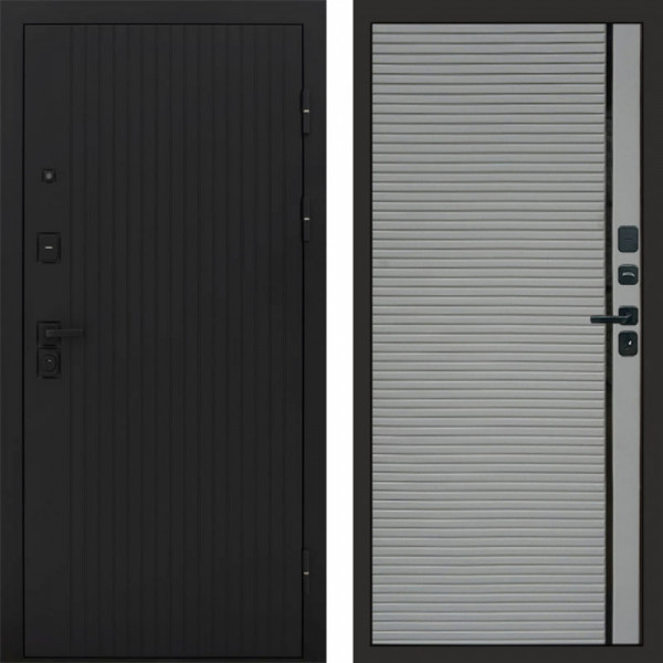 Входная дверь Termo-Door Твист Блэк - Porte Grey софт