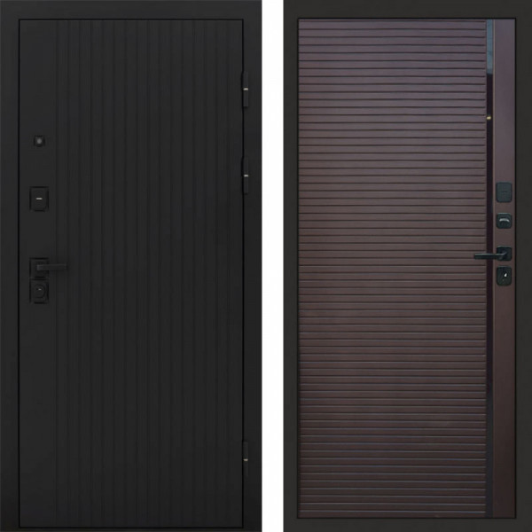 Входная дверь Termo-Door Твист Блэк - Porte Шоколад
