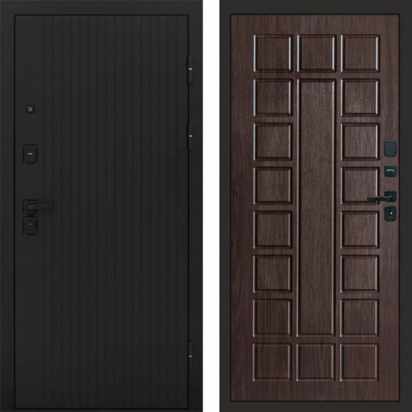 Входная дверь Termo-Door Твист Блэк - Престиж венге