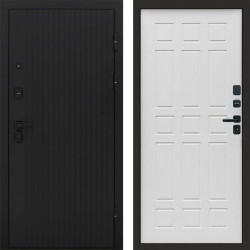 Входная дверь Termo-Door Твист Блэк - Спарта белое дерево