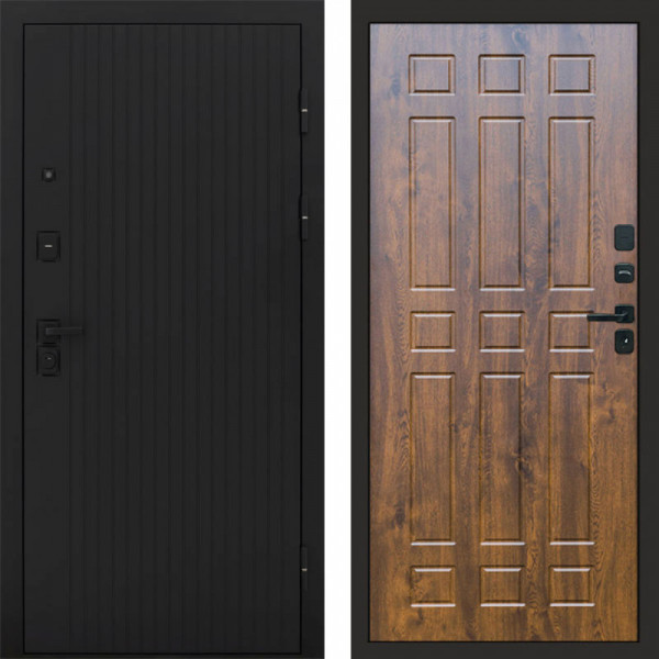 Входная дверь Termo-Door Твист Блэк - Спарта дуб