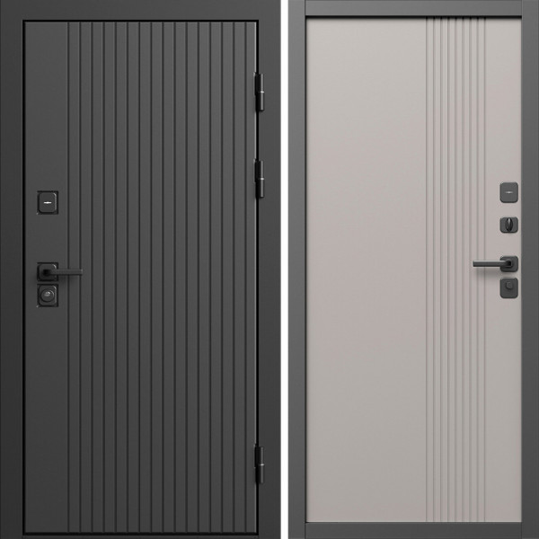 Входная дверь Termo-Door Твист Блэк - Страйп Капучино