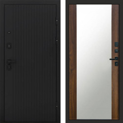 Входная дверь Termo-Door Твист Блэк - Зеркало дуб