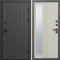 Входная дверь Termo-Door Твист Блэк - Зеркало Люмис Соновая Кость