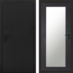 Входная дверь Termo-Door Твист Блэк - Зеркало Триумф венге