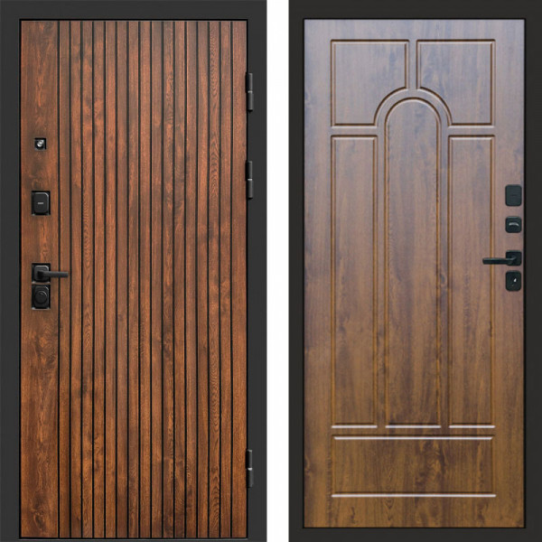 Входная дверь Termo-Door Твист Дуб Патина - Арка дуб