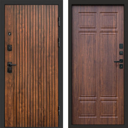 Входная дверь Termo-Door Твист Дуб Патина - Без серии Орех премиум