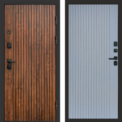 Входная дверь Termo-Door Твист Дуб Патина - Flat Grey софт