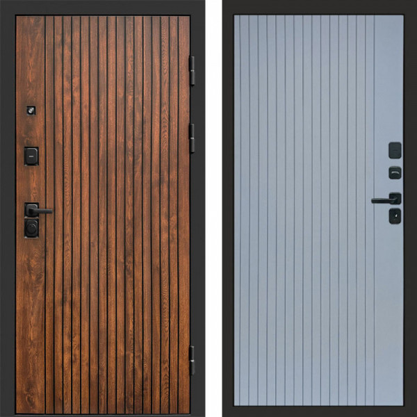 Входная дверь Termo-Door Твист Дуб Патина - Flat Grey софт