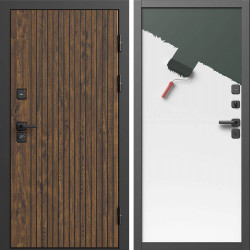 Входная дверь Termo-Door Твист Дуб Патина - Гладкая Панель Под Покраску (грунт)