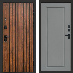 Входная дверь Termo-Door Твист Дуб Патина - Гранд Grey софт