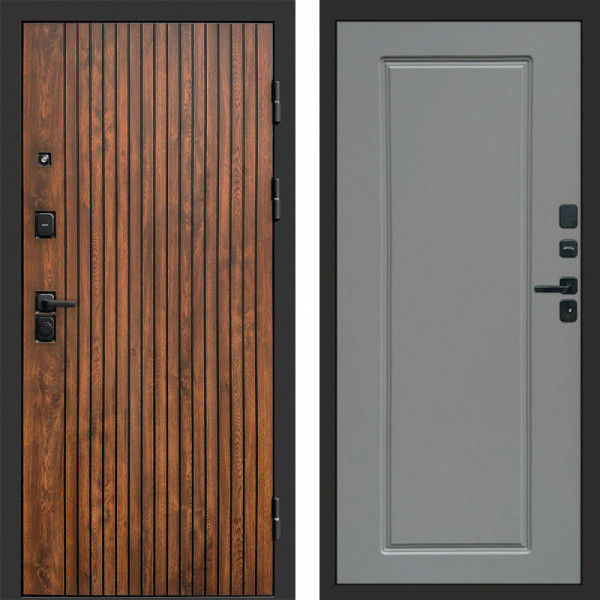 Входная дверь Termo-Door Твист Дуб Патина - Гранд Grey софт