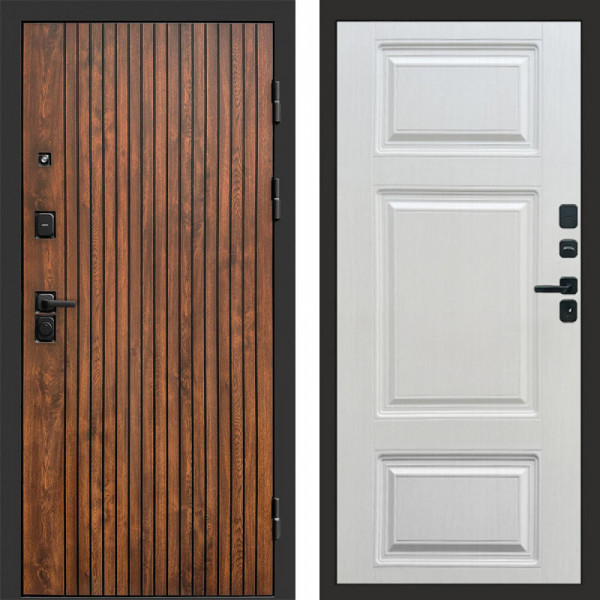 Входная дверь Termo-Door Твист Дуб Патина - Лион Лиственница