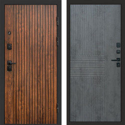 Входная дверь Termo-Door Твист Дуб Патина - Мастино Бетон темный