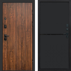 Входная дверь Termo-Door Твист Дуб Патина - Нео Black