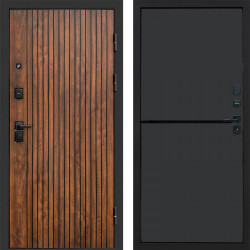 Входная дверь Termo-Door Твист Дуб Патина - Нео Графит