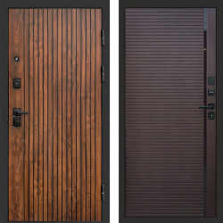 Входная дверь Termo-Door Твист Дуб Патина - Porte Шоколад